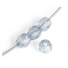 Fire Polished 4mm Crystal, Blue Luster Fire Polished 4mm Crystal, Blue Luster
